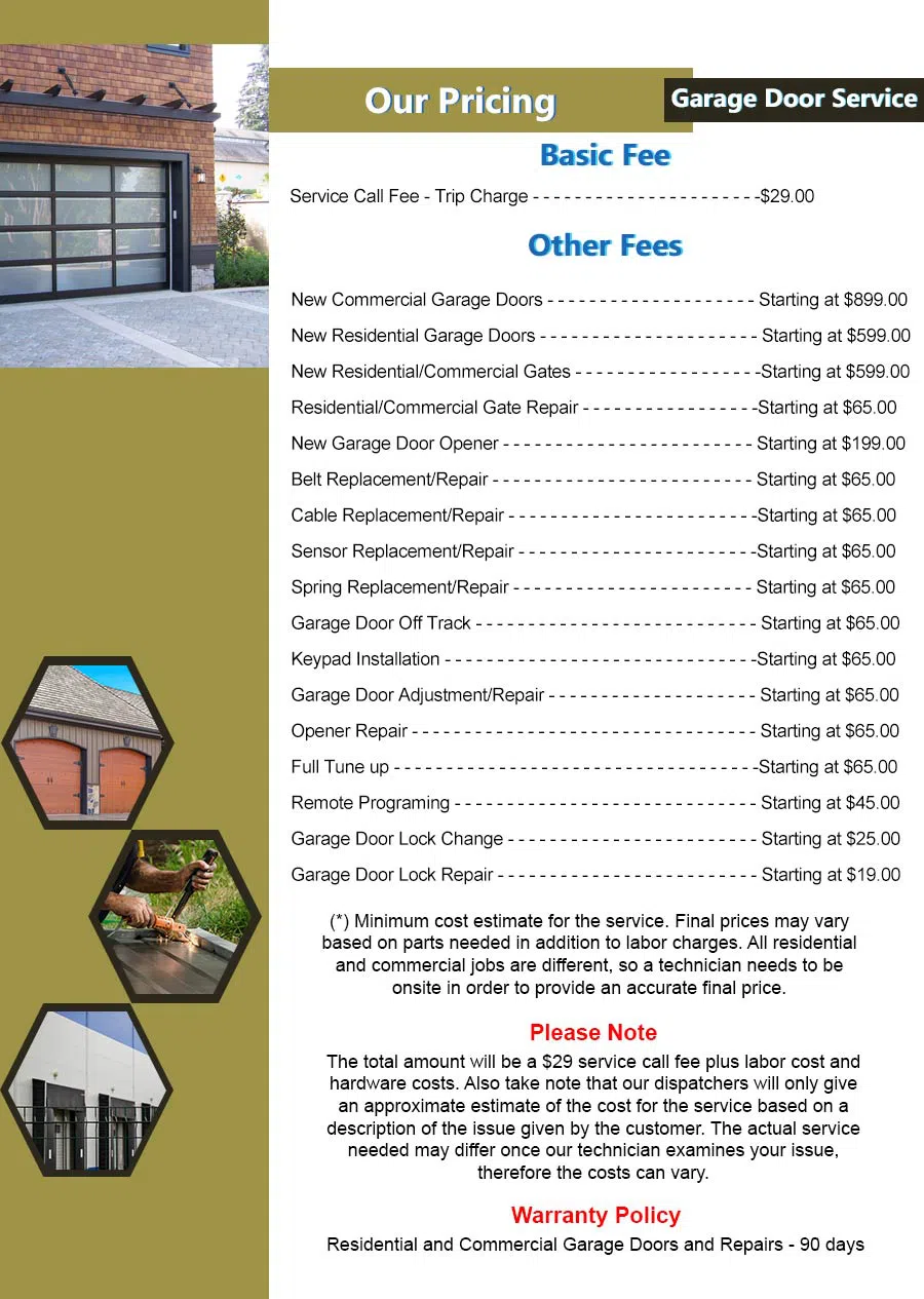 Security Garage Door Repairs Danville, CA 925-331-8475